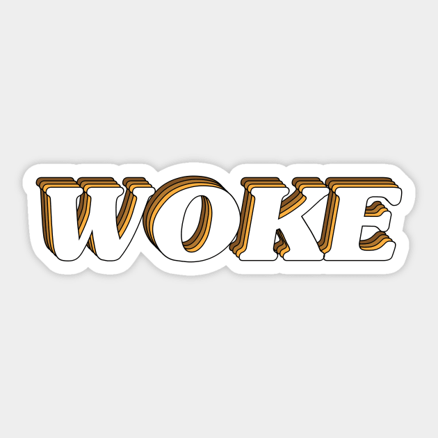 Woke Sticker by arlingjd